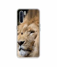 Amazon Brand - Solimo Designer Lion UV Printed Soft Back Case Mobile Cover for Oppo F15