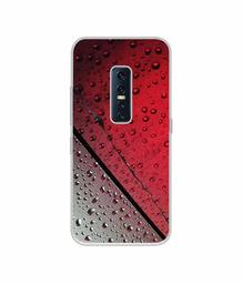 Amazon Brand - Solimo Designer Water Drop On Glass UV Printed Soft Back Case Mobile Cover for Vivo V17 Pro