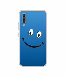 Amazon Brand - Solimo Designer Happy UV Printed Soft Back Case Mobile Cover for Samsung Galaxy A50