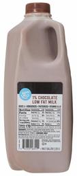 Amazon Brand - Happy Belly 1% Low Fat Chocolate Milk, Half Gallon, 64 Ounces