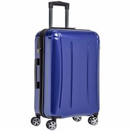 AmazonBasics Oxford Expandable Spinner Luggage Suitcase with TSA Lock - 30.1 Inch, Blue