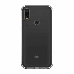 Amazon Brand - Solimo Transparent Case (Hard Back & Soft Bumper Cover) with 8 Foot Drop Porotection & Shock Absorbing Bumpers Case for Redmi Note 7 Pro