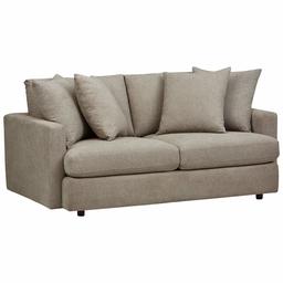 Rivet Polyester Grey Love seat Sofa