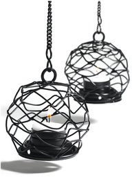 Strathwood Small Hanging Tealight Globe, Set of 2