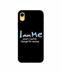 Amazon Brand - Solimo Designer Quotes 3D Printed Hard Back Case Mobile Cover for Apple iPhone XR