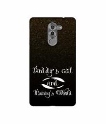 Amazon Brand - Solimo Designer Daddy's Girl and Mummy World 3D Printed Hard Back Case Mobile Cover for Huawei Honor 6X