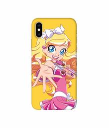 Amazon Brand - Solimo Designer Singing Girl Vector 3D Printed Hard Back Case Mobile Cover for Apple iPhone Xs Max