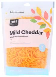 365 EVERYDAY VALUE Shredded Mild Cheddar, 8 OZ