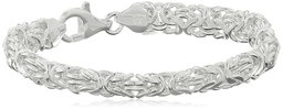 Sterling Silver Byzantine Link Bracelet, 7.5