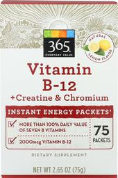 365 EVERYDAY VALUE B-12 Instant Energy Packet, 75 CT