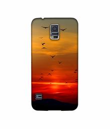 Amazon Brand - Solimo Designer Group Birds 3D Printed Hard Back Case Mobile Cover for Samsung Galaxy S5 i9600