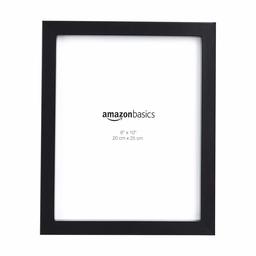 Amazon Basics Picture Frame, 8.7 x 9.8 inches (20 x 25 cm), Black, Set