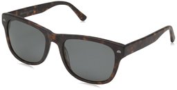 Obsidian Sunglasses for Women or Men Polarized Square Frame 04, Matte Tortoise, 54 mm