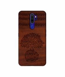 Amazon Brand - Solimo Designer Engraved Patten 3D Printed Hard Back Case Mobile Cover for Oppo A9 (2020)