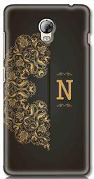 Amazon Brand - Solimo Designer Black Pattern Alphabet-N 3D Printed Hard Back Case Mobile Cover for Lenovo Vibe P1