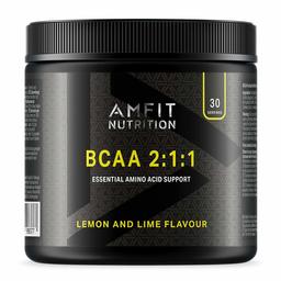 Marchio Amazon - Amfit Nutrition - BCAA 2:1:1 Gusto limone e lime 300 g, 30 porzioni