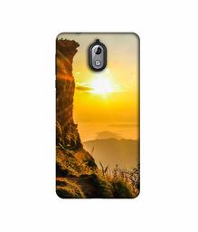 Amazon Brand - Solimo Designer Mountan Side Sun View 3D Printed Hard Back Case Mobile Cover for Nokia 3.1