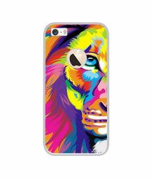 Amazon Brand - Solimo Designer Funny Cat Pattern Print UV Printed Soft Back Case Mobile Cover for Apple iPhone 5 / 5S