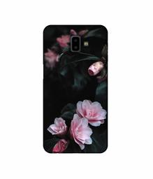 Amazon Brand - Solimo Designer Dark Flowers Photography 3D Printed Hard Back Case Mobile Cover for Samsung Galaxy J6 Plus