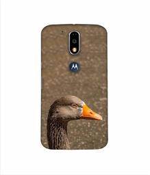 Amazon Brand - Solimo Designer Duck Face 3D Printed Hard Back Case Mobile Cover for Motorola Moto G4 Plus (with Logo Cut)