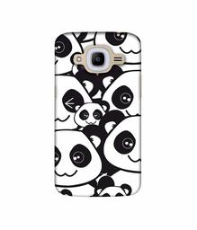 Amazon Brand - Solimo Designer Panda Texture UV Printed Soft Back Case Mobile Cover for Samsung Galaxy J2 (2016)