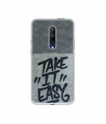 Amazon Brand - Solimo Designer Take It Easy UV Printed Soft Back Case Mobile Cover for OnePlus 7 Pro