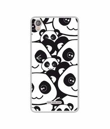 Amazon Brand - Solimo Designer Panda Texture UV Printed Soft Back Case Mobile Cover for Lava Z10