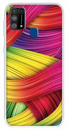 Amazon Brand - Solimo Designer Multicolor Colorful 3D Pattern Printed Soft Back Case Mobile Cover for Samsung Galaxy M31