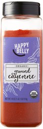 Amazon Brand - Happy Belly Organic Cayenne, Ground, 18-Ounce