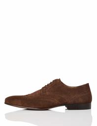 find. Smart Leather Zapatos de Cordones Brogue, Marrón (Chocolate), 39/40 EU