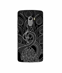 Amazon Brand - Solimo Designer Peacock Feather Pattern 3D Printed Hard Back Case Mobile Cover for Lenovo K4 Note