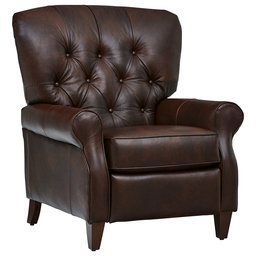 Amazon Brand – Stone & Beam Appleton Farmhouse Tufted Leather Recliner, 35