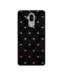 Amazon Brand - Solimo Designer Heart Texture 3D Printed Hard Back Case Mobile Cover for Huawei Mate 9