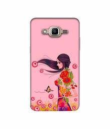 Amazon Brand - Solimo Designer Lady Vector Pattern 3D Printed Hard Back Case Mobile Cover for Samsung Galaxy J2 Prime