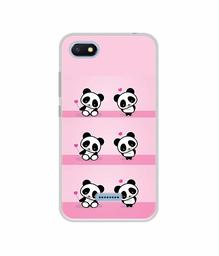 Amazon Brand - Solimo Designer Panda Pattern UV Printed Soft Back Case Mobile Cover for Mi Redmi 6A