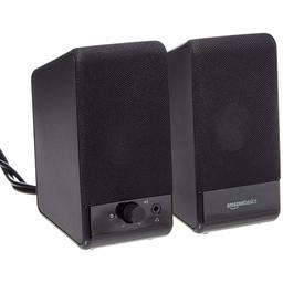 AmazonBasics Computer Speakers for Desktop or Laptop PC | USB-Powered