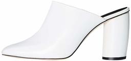 Find Women's Square Toe Mules - White (White 010), size: 39 eu