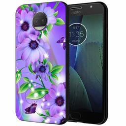 Amazon Brand - Solimo Designer Floral Printed Hard Back Case Mobile Cover for Moto G5S Plus (D1151)