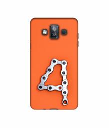 Amazon Brand - Solimo Designer Number Four 3D Printed Hard Back Case Mobile Cover for Samsung Galaxy J7 Duo