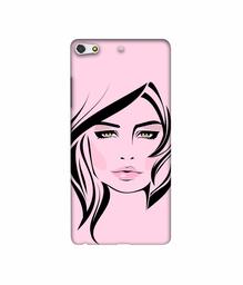 Amazon Brand - Solimo Designer Pink Lady Pattern 3D Printed Hard Back Case Mobile Cover for Gionee Elife S7