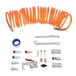 AmazonBasics 1/4-Inch NPT Air Compressor Tool Kit with Hose and Accessories - 20-Piece