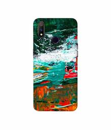 Amazon Brand - Solimo Designer Multicolor Glass Color 3D Printed Hard Back Case Mobile Cover for Realme 3 Pro