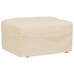 Amazon Brand – Stone & Beam Andover Slipcover Ottoman, 32