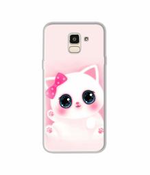 Amazon Brand - Solimo Designer Babby Kitty UV Printed Soft Back Case Mobile Cover for Samsung Galaxy J6