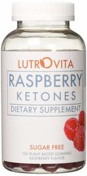 Lutrovita Sugar Free Raspberry Ketones Gummy, Raspberry, 100 Count