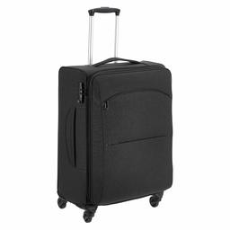 AmazonBasics Urban Valise souple à roulettes pivotantes, 63,5 cm, Noir