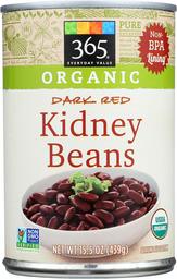 365 Everyday Value, Organic Dark Red Kidney Beans, 15.25 oz