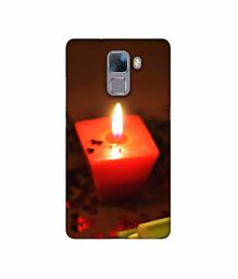 Amazon Brand - Solimo Designer Candle Light 3D Printed Hard Back Case Mobile Cover for Huawei Honor 7