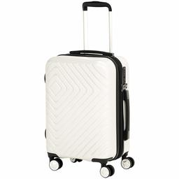 AmazonBasics Geometric Luggage 50.8 cm Cabin Size, Cream