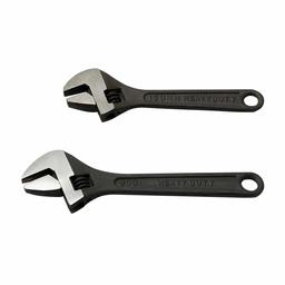 Amazon Brand - Solimo Carbon Steel Single Sided Adjustable Spanner Set, 6 and 8 inch